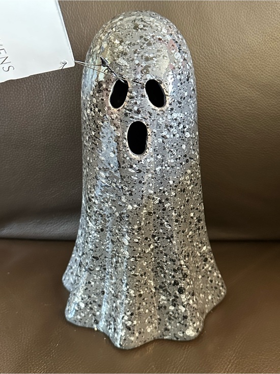 Becki Owens Other - Becky Owens Gray Ceramic Ghost Halloween Decor 9” NWT
